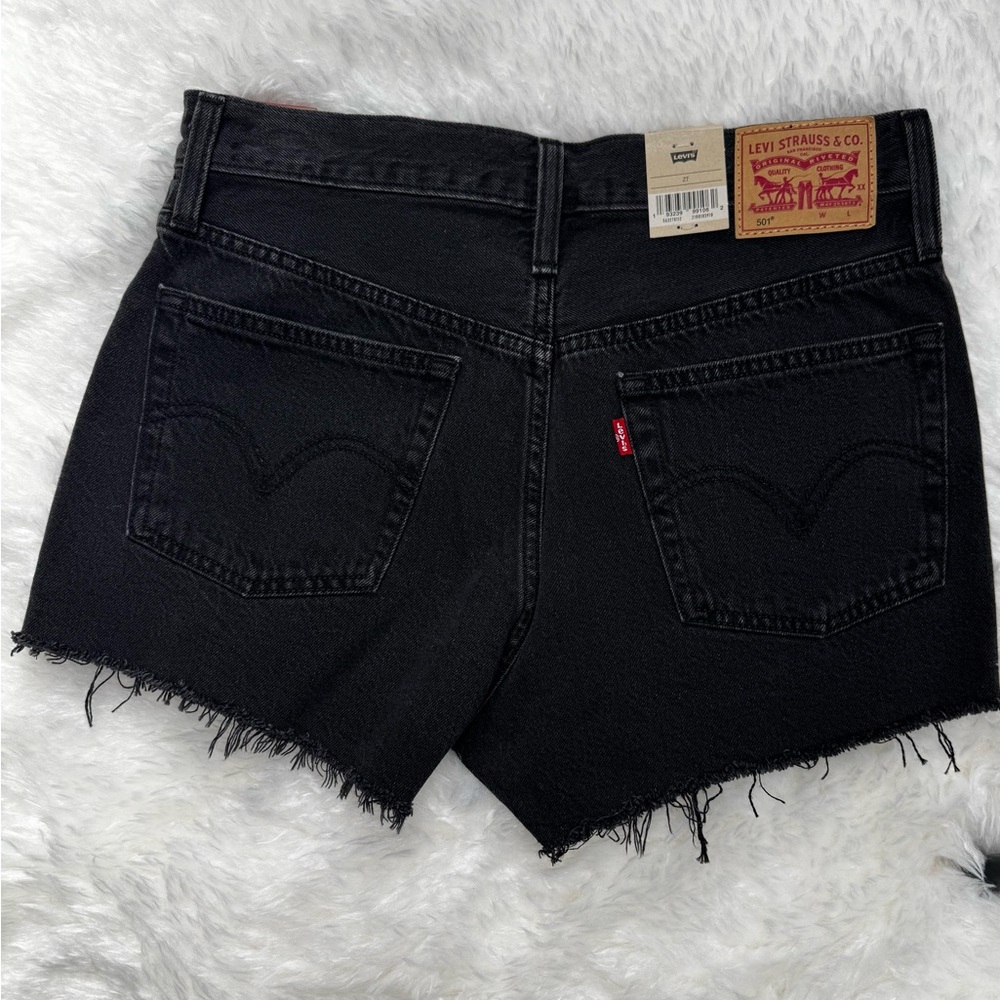 Levi's 501 Original Lunar Black Buttonfly Shorts WS-120 - Picture 5 of 5